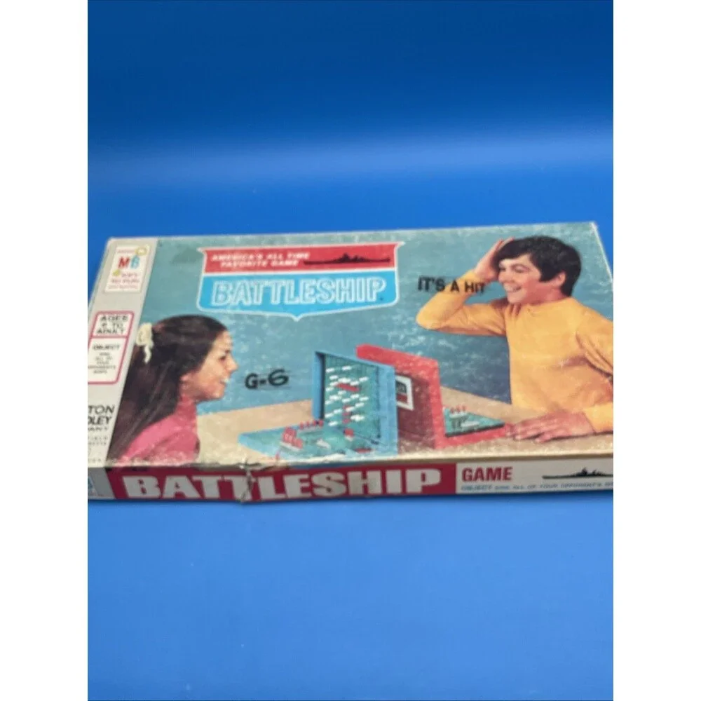 Battleship Board Game Milton Bradley 4730 Original Box Complete Vintage 1971